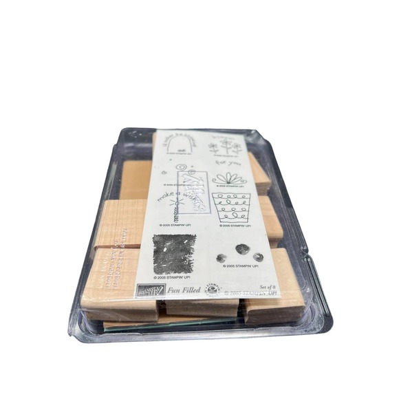 Stampin' Up! Other - Stampin' Up 2005 Fun Filled Present and Flower Set of 8